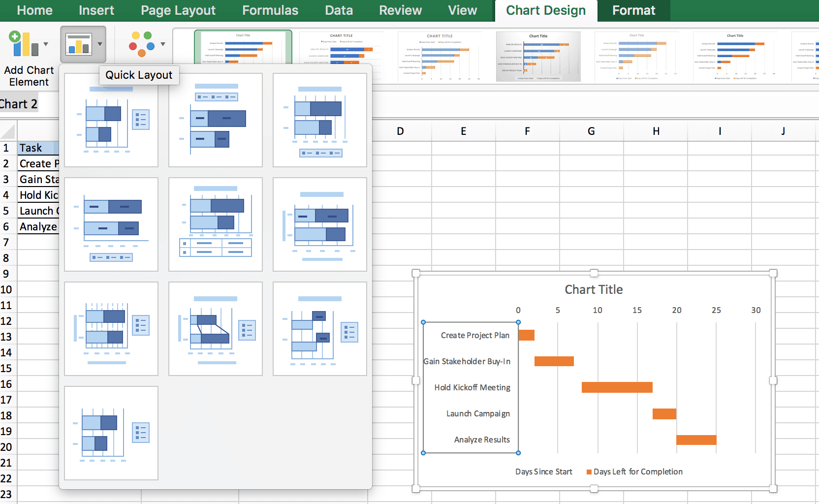 Add Quick Layouts