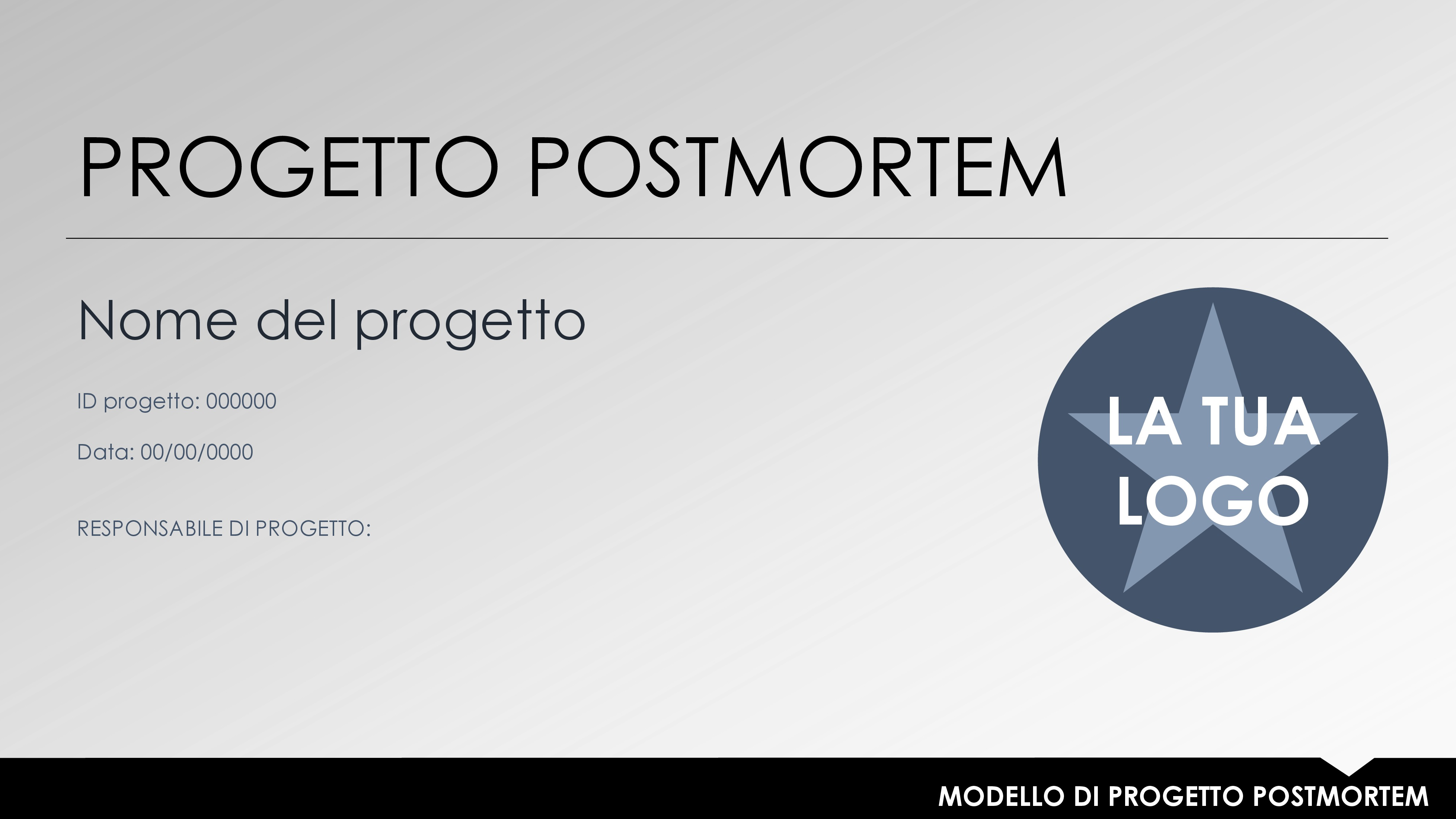 Modello di progetto post mortem