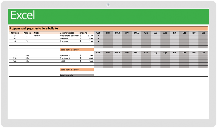 payment schedule - IT